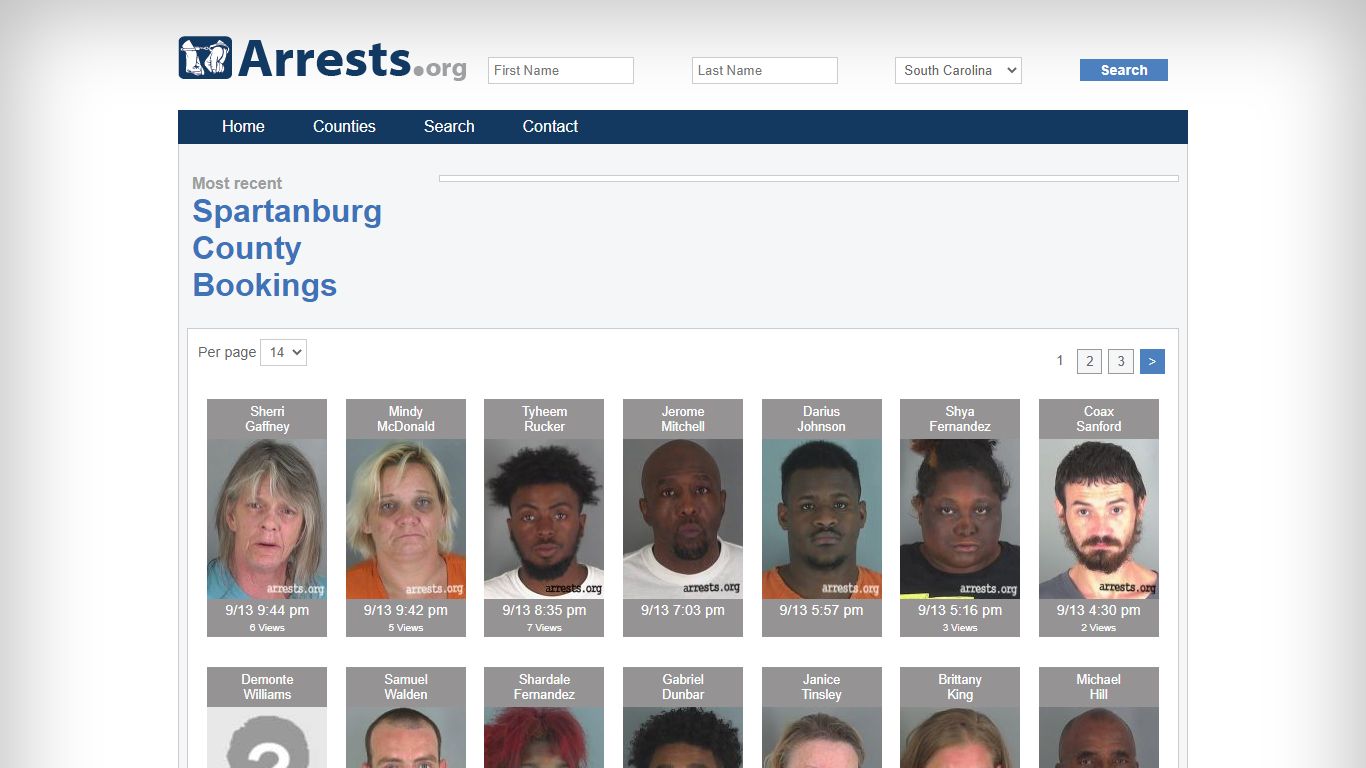 Spartanburg County Arrests and Inmate Search